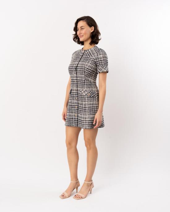  쇼산나 숏 원피스 Shoshanna Haisley 드레스 네이비/아이보리 - SHOSHANNA