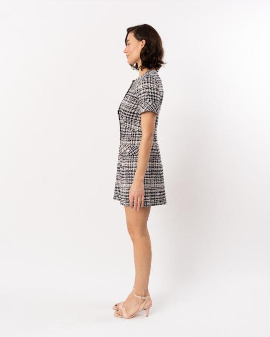  쇼산나 숏 원피스 Shoshanna Haisley 드레스 네이비/아이보리 - SHOSHANNA