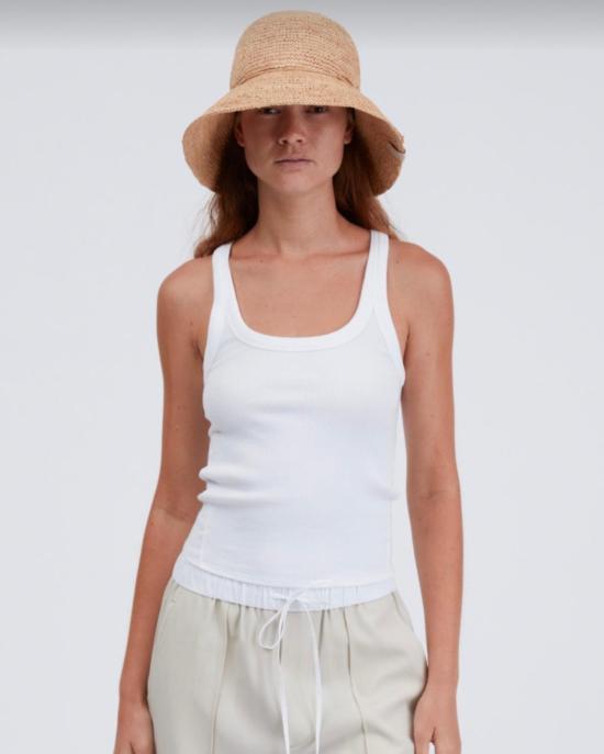  랙앤본 모자 Rag & Bone 크로셰 버킷햇 내추럴 - RAG & BONE