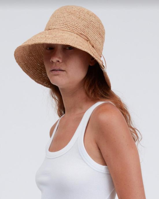  랙앤본 모자 Rag & Bone 크로셰 버킷햇 내추럴 - RAG & BONE