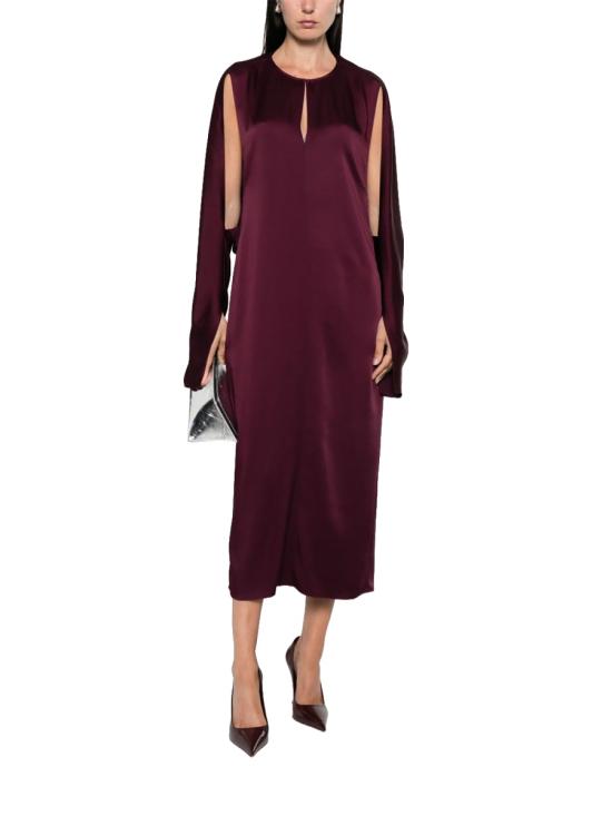 25FW 스텔라 맥카트니 미디 원피스 6A0541 3FU3026017 BORDEAUX - STELLA MCCARTNEY