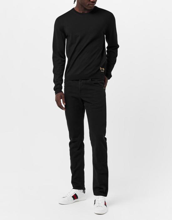 25FW 구찌 홀스빗 스웨터 730974XKCOR1000 BLACK - GUCCI