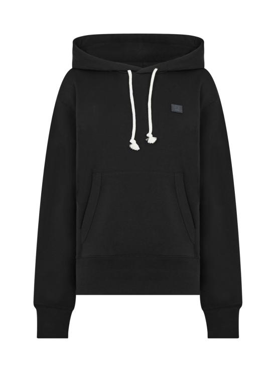 26SS 아크네 스튜디오 후드 티셔츠 CI0107900 BLACK