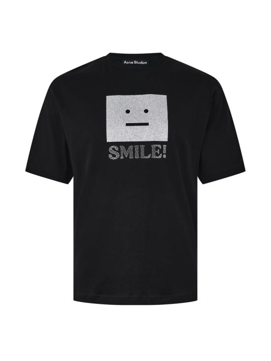 26SS 아크네 스튜디오 반팔 티셔츠 CL0286 BLACK