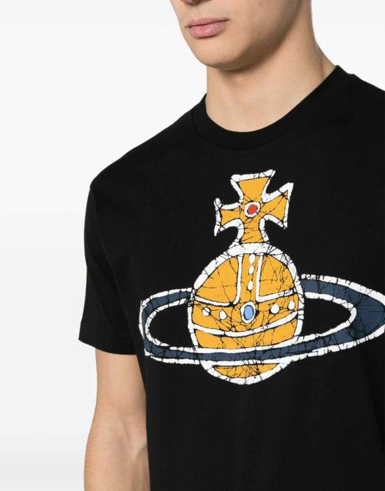 26SS 비비안웨스트우드 반팔 티셔츠 3G01001LJ001MSS24N401 BLACK - VIVIENNE WESTWOOD