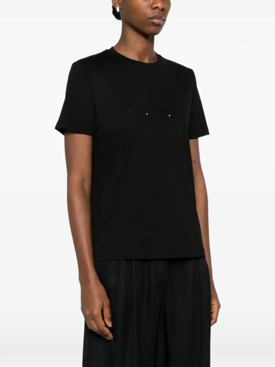 26SS 엘리자베타프랜치 반팔 티셔츠 MA01761E2 110 BLACK - ELISABETTA FRANCHI