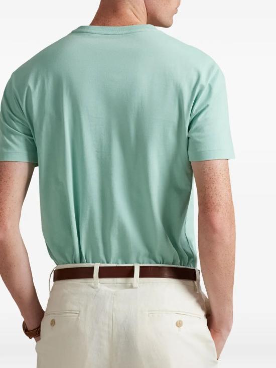 26SS 폴로 랄프로렌 포니로고 자수 반팔 티셔츠 710671438 507 GREEN - POLO RALPH LAUREN