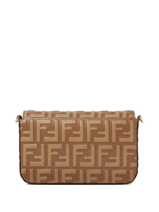 26SS 펜디 FF 다이아몬드 체인 지갑 8M0509AS42 F1URT BROWN - FENDI
