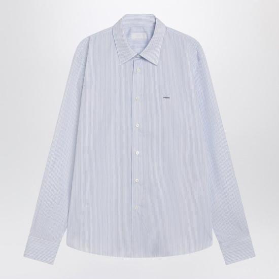 26SS 프라다 긴팔 셔츠 UCN666OOO189F F0X24 LIGHT BLUE