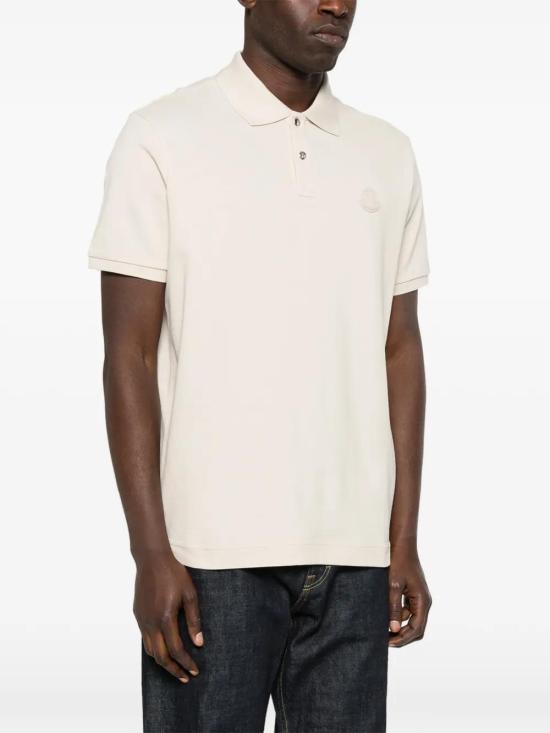 26SS 몽클레어 로고 패치 코튼 피케 폴로 셔츠 8A0001284556 21L WHITE - MONCLER