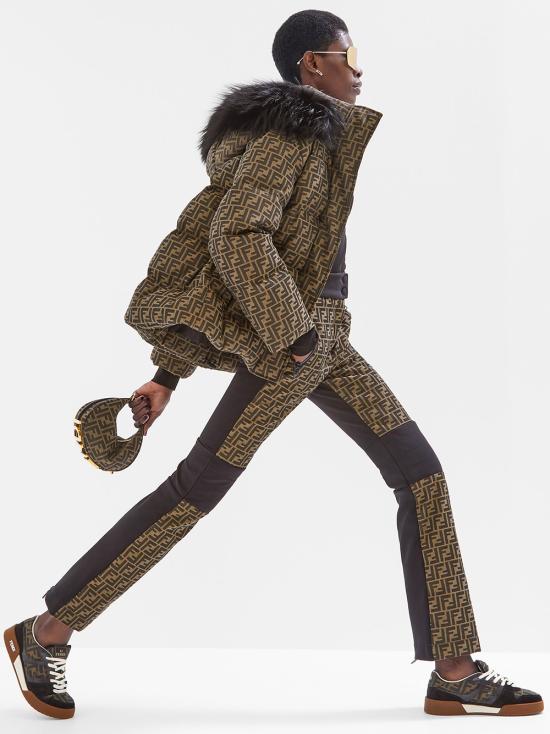 26SS 펜디 메치 스웨이드 로우탑 스니커즈 8E8470AQ6I F17JT BROWN - FENDI