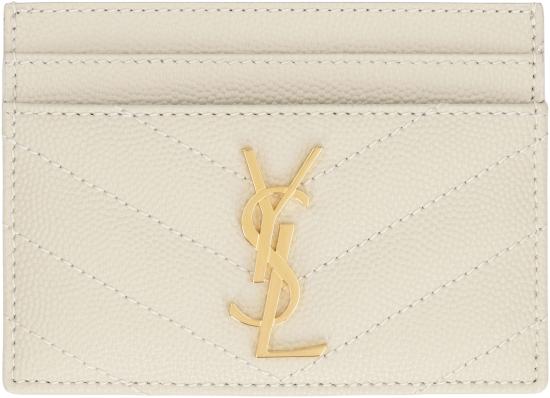 26SS 생로랑 카산드라 마틀라세 카드 케이스 423291BOW01 9207 BEIGE - SAINT LAURENT