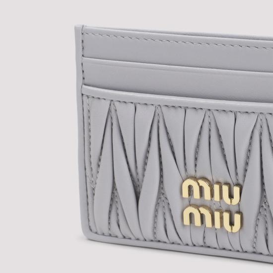 26SS 미우미우 마테라쎄 카드 나파레더 카드홀더 5MC076AFPP F0230 PINK PURPLE - MIU MIU