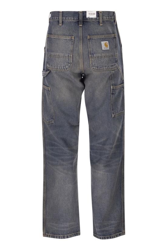 25FW 칼하트 WIP 스트레이트 팬츠 I032024 014Q BLUE WORN USED - CARHARTT WIP