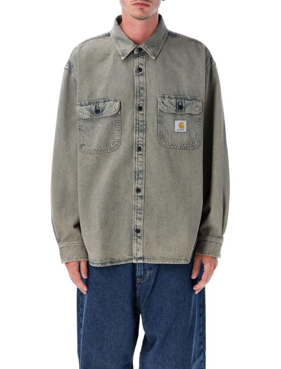 25FW 칼하트 WIP 긴팔 셔츠 I035821 3FUGD BLUE GARMENT DYED