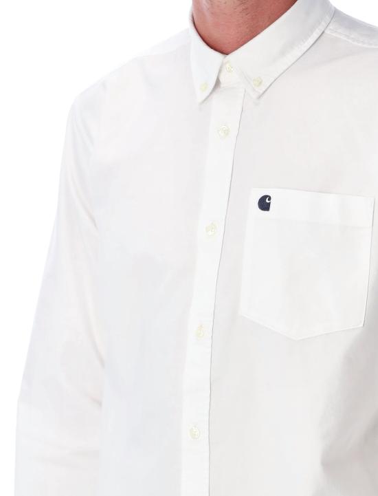 25FW 칼하트 WIP C 로고 셔츠 I030799 12HXX WHITE - CARHARTT WIP