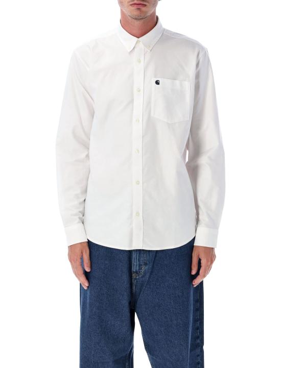 25FW 칼하트 WIP C 로고 셔츠 I030799 12HXX WHITE