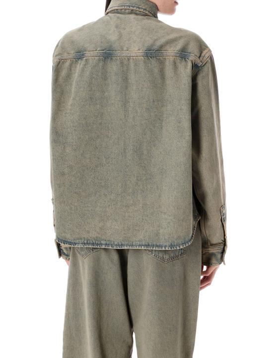 25FW 칼하트 WIP 조지아 셔츠 자켓 I035823 3FUGD BLUE LEATHER - CARHARTT WIP