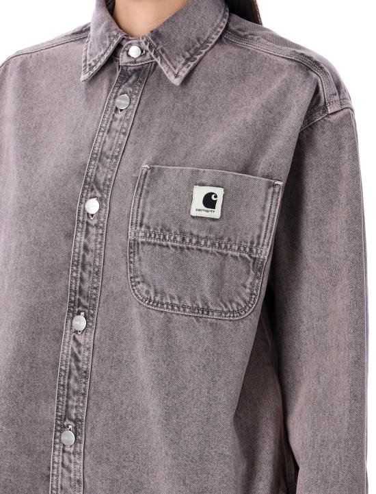 25FW 칼하트 WIP 조지아 셔츠 자켓 I035823 2W6GD HORTENSIA BLACK - CARHARTT WIP