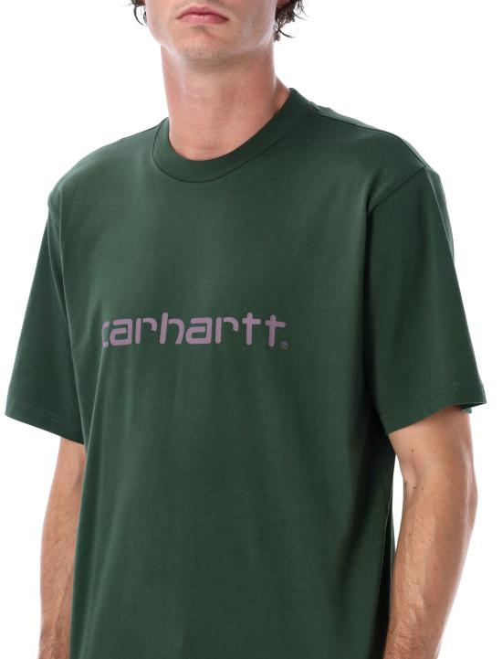 25FW 칼하트 WIP 스크립트 숏 슬리브 티셔츠 I035700 38EXX SYCAMORE TREE - CARHARTT WIP