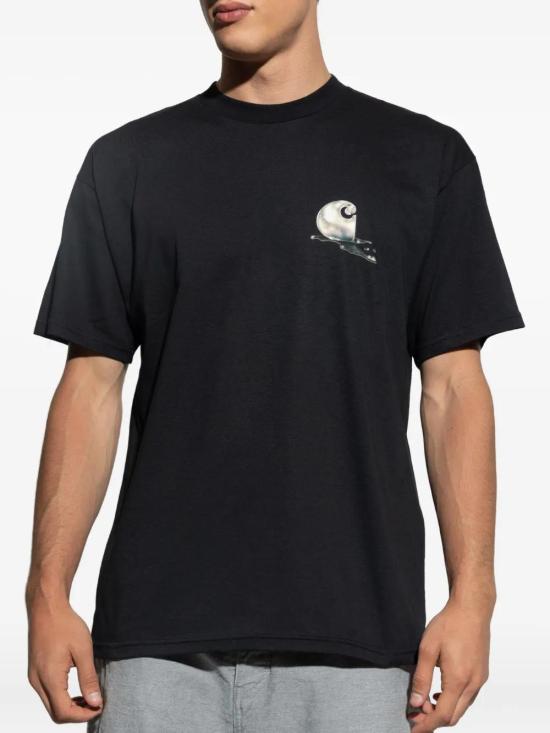 25FW 칼하트 WIP 반팔 티셔츠 I035208 89XX BLACK - CARHARTT WIP