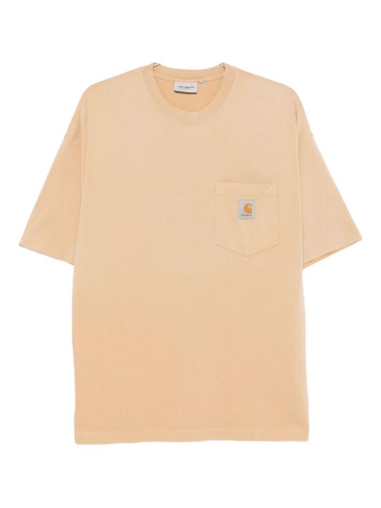 25FW 칼하트 WIP 숏슬리브 허드슨 포켓 티셔츠 I035140 07E5F DUSTY H BROWN