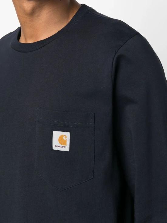 25FW 칼하트 WIP 롱슬리브 포켓 티셔츠 I030437 1CXX DARK NAVY - CARHARTT WIP