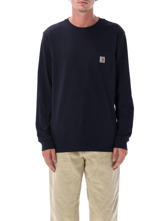 25FW 칼하트 WIP 롱슬리브 포켓 티셔츠 I030437 1CXX DARK NAVY