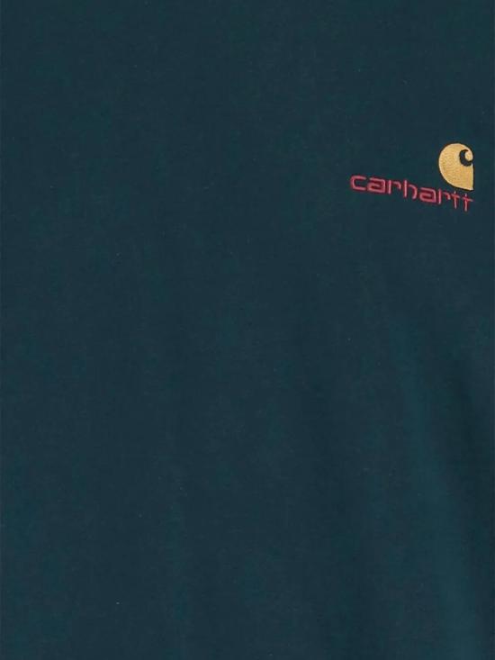 25FW 칼하트 WIP 숏슬리브 아메리칸 스크립트 티셔츠 I029956 0AUXX DEEP LAGOON - CARHARTT WIP