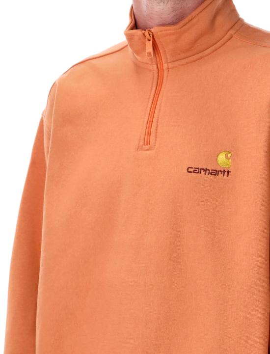 25FW 칼하트 WIP 하프 집 아메리칸 스크립트 스웨트셔츠 I027014 2ZYXX REDHAVEN - CARHARTT WIP