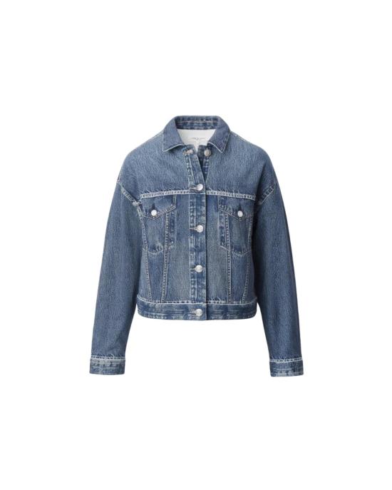  랙앤본 데님 자켓 Rag & Bone Miramar Terry Trucker Jacket Almeda