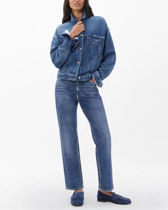  랙앤본 데님 자켓 Rag & Bone Miramar Terry Trucker Jacket Almeda - RAG & BONE