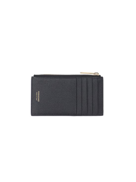 26SS 살바토레 페라가모 간치니 카드지갑 775663001 Black - SALVATORE FERRAGAMO