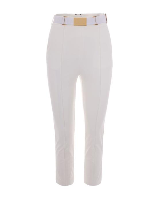 26SS 엘리자베타프랜치 스트레이트 팬츠 5230611 White - ELISABETTA FRANCHI
