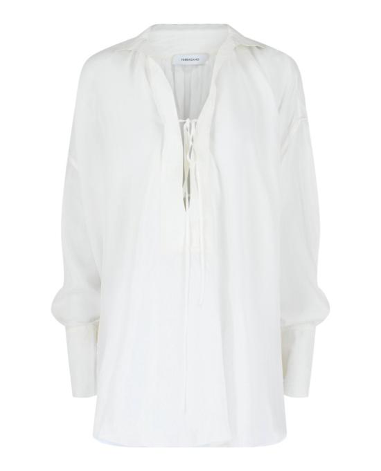  살바토레 페라가모 블라우스 13E829 773250 10002 M White