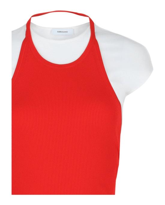  살바토레 페라가모 민소매 티셔츠 112760 772712 60028 L Red - SALVATORE FERRAGAMO