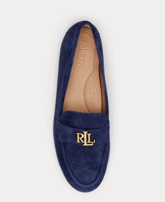 26SS 랄프 로렌 플랫 슈즈 AVERI III FLATS LOAFER REFINED NAVY Black - RALPH LAUREN