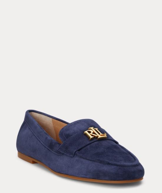 26SS 랄프 로렌 플랫 슈즈 AVERI III FLATS LOAFER REFINED NAVY Black - RALPH LAUREN