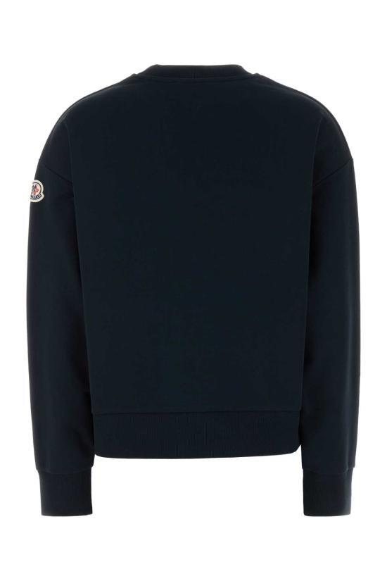  몽클레어 자수 토날 로고 코튼 스웨트셔츠 8G0001689A1K 778 Black - MONCLER
