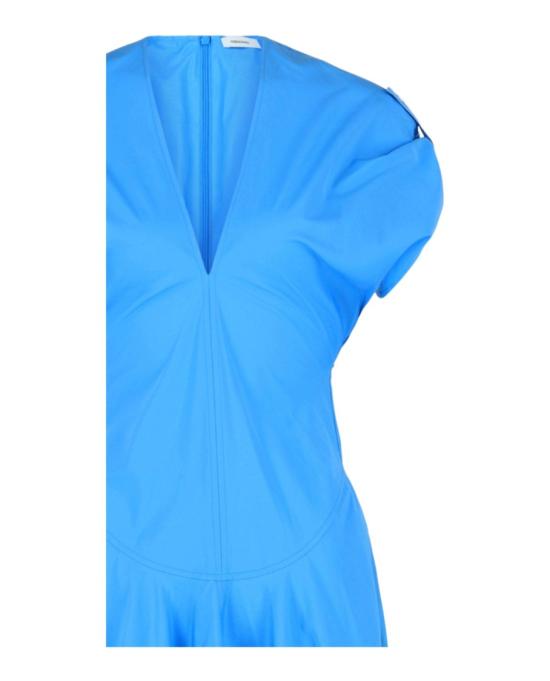  살바토레 페라가모 미디 원피스 13E847 773139 40061 44 Blue - SALVATORE FERRAGAMO