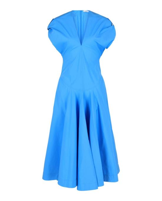  살바토레 페라가모 미디 원피스 13E847 773139 40061 44 Blue