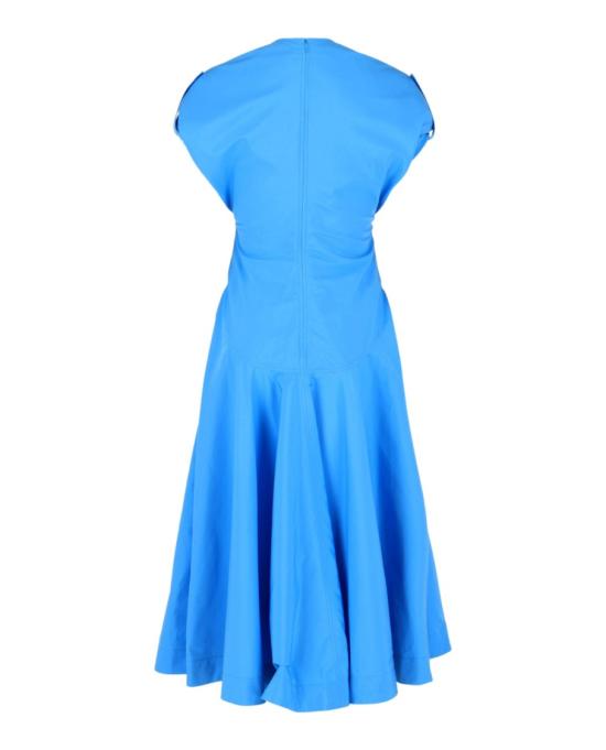  살바토레 페라가모 미디 원피스 13E847 773139 40061 44 Blue - SALVATORE FERRAGAMO