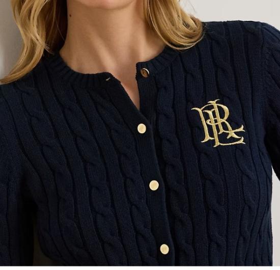 26SS 폴로 랄프로렌 가디건 RALHAN LONG SLEEVE CARDIGAN LAUREN NAVY Black - POLO RALPH LAUREN