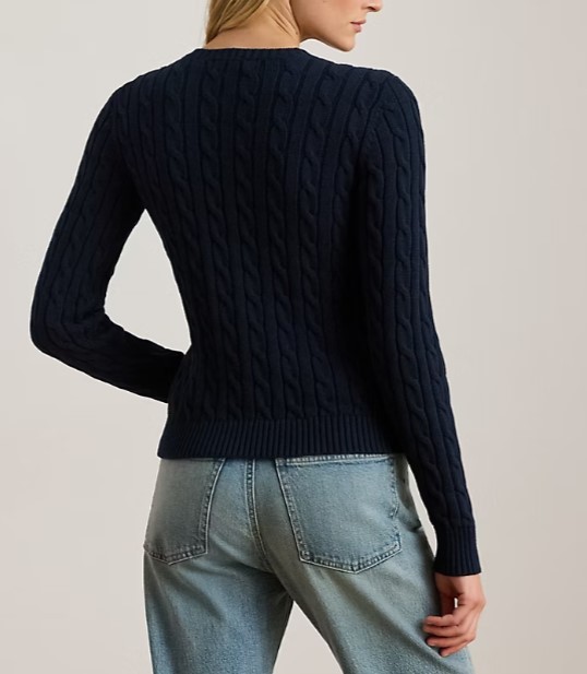 26SS 폴로 랄프로렌 가디건 RALHAN LONG SLEEVE CARDIGAN LAUREN NAVY Black - POLO RALPH LAUREN