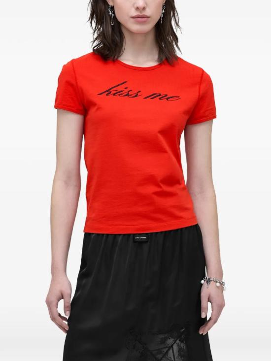 26SS 마크제이콥스 반팔 티셔츠 2S6RTP025C37617 Red - MARC JACOBS