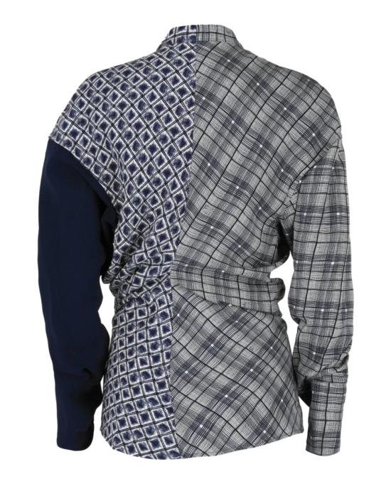  살바토레 페라가모 셔츠 13D004 770444 40001 40 Grey - SALVATORE FERRAGAMO
