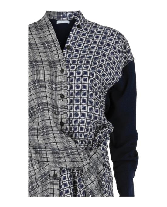  살바토레 페라가모 셔츠 13D004 770444 40001 40 Grey - SALVATORE FERRAGAMO
