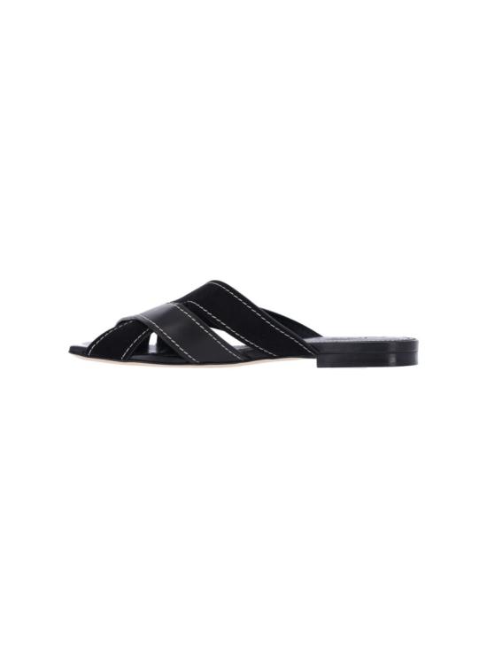 26SS 토즈 레더 크로스 스트랩 샌들 XXW99L0JY50V1SB999 Black - TODS