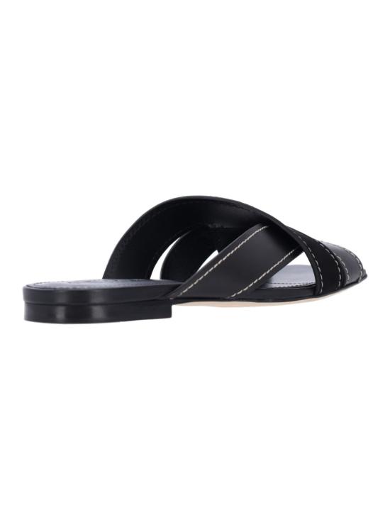 26SS 토즈 레더 크로스 스트랩 샌들 XXW99L0JY50V1SB999 Black - TODS