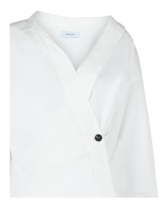  살바토레 페라가모 숏 원피스 13C968 770447 10002 44 White - SALVATORE FERRAGAMO